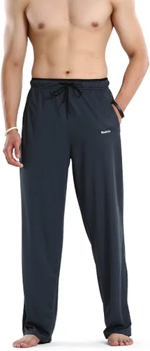Vista 3 de Radofo Pantalones deportivos para correr, atléticos, casuales, para hombre, ligeros, para entrenamiento, con bolsillos con cremallera, pantalones