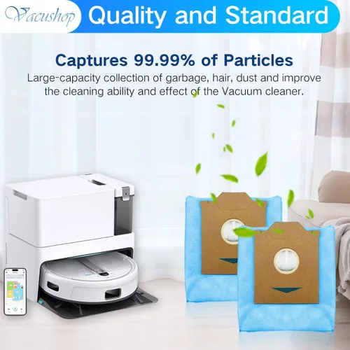 Vista 6 de Reemplazo de bolsa de polvo para robot limpiador Yeedi Cube CC Accesorios 6 Bolsa de polvo