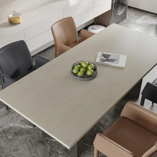 Vista 5 de CHIHUT Papel tapiz de mármol beige mate de 12 x 100 pulgadas, impermeable, autoadhesivo, extraíble, para encimeras de cocina, armarios, muebles