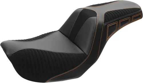 Vista 12 de C.C. RIDER Asiento para Conductor y Pasajero Asiento de Elevación Compatible con Harley Dyna Street Bob FXDB Low Rider FXDL/FXDLS Super Glide Custom