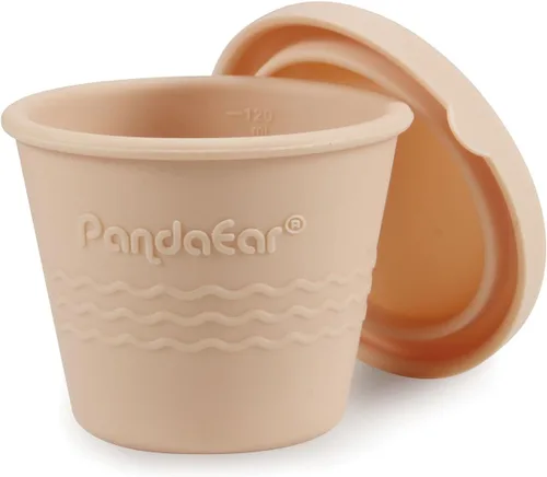 Vista 7 de PandaEar - Paquete de 12 recipientes de silicona para almacenamiento de alimentos para bebés, 4 onzas Reusable Snack Containers Freezer Storage