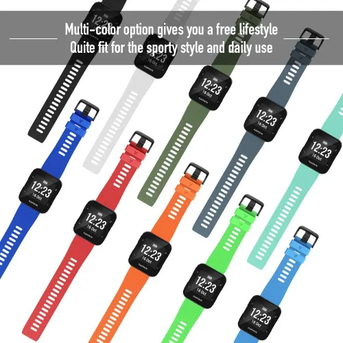 Vista 6 de NotoCity Correa de reloj de repuesto de silicona suave para Garmin Forerunner 35, compatible con Forerunner 35 Smartwatch