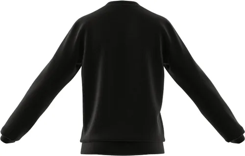 Vista 4 de adidas Sudadera Essentials de forro polar con 3 rayas para hombre, NegroBlanco