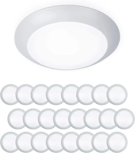 Vista 14 de WAC Lighting FM-306-930-BN disco para montaje al ras de luz led blanca suave de 3000 K, con calificación de Energy Star, grande, de níquel bruñido