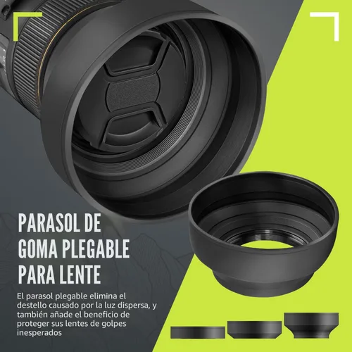 Vista 7 de Kit de lentes Ultra Deluxe para EOS M6 II, EOS M50 II, EOS M200 con lente de 0.591-1.772 in, EOS R10, EOS R50, EOS R100 con 0.709-1.772 in, Fuji