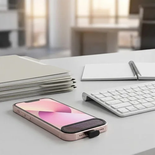 Vista 5 de Kit de cubierta antipolvo para enchufe y altavoz, protector universal de puerto de carga USB-C y juego de malla de altavoz para teléfono con cepillo