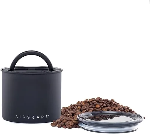 Vista 13 de Planetary Design Airscape Contenedor de café de acero inoxidable Contenedor de almacenamiento de alimentos Tapa hermética patentada de EE. UU.