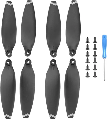 Vista 9 de SeiZed Propeller for FIMI X8 MINI Drone Replacement Low Noise Props Spare Parts Light Weight Prop Folding Blade Wing Accessory (Color : Golden Edge)