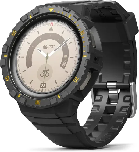 Vista 11 de Ringke - Correa para Samsung Galaxy Watch 5 Pro [Fusion-X Guard, negro] Funda protectora con correa, a prueba de golpes resistente y correa