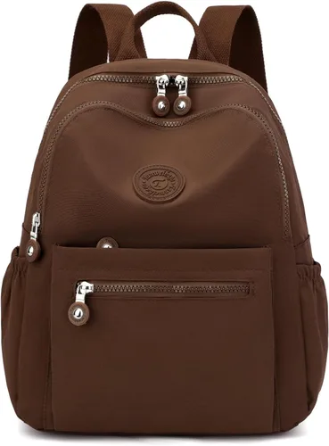 Vista 31 de Tanweibago Mini mochilas de nailon para mujer, mochilas pequeñas de 11L para mujer, mochila ligera casual para mujer, mochila de viaje de compras