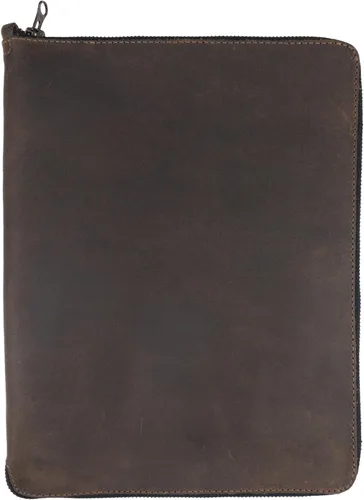 Vista 9 de Hide & Drink, Zippered Journal Cover for Moleskine Notebook, XL Size (7.5 x 9.75 in. Notebook NOT Included) Full Grain Leather, Handmade, Charcoal