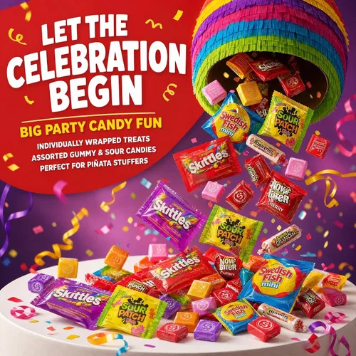 Vista 3 de Big Mama - Bolsa de dulces surtidos envuelta individualmente de 2 libras