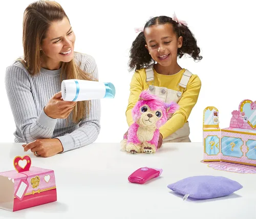 Vista 5 de Little Live Scruff-A-Luvs Cutie Cuts: Afeitar, revelar y estilizar, mascota de peluche rescatada - cachorro rosa