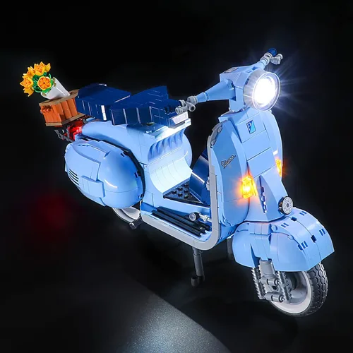 Vista 2 de YEABRICKS Kit de luz LED para Lego Creator Vespa 125 modelo de bloques