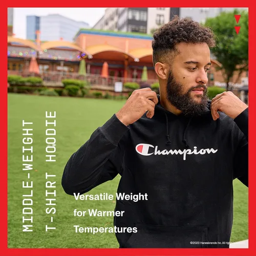 Vista 5 de Champion Sudadera con capucha para hombre, de peso medio, suave y cómoda