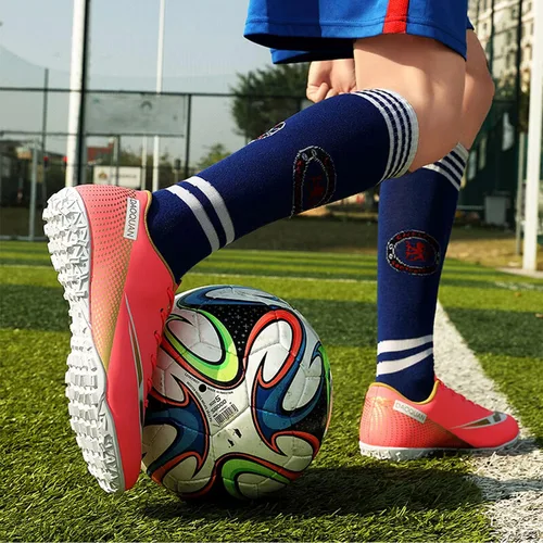 Vista 5 de HaloTeam Zapatos de fútbol para hombre botas de fútbol profesionales de alta calidad transpirables para interiores y exteriores TFAG