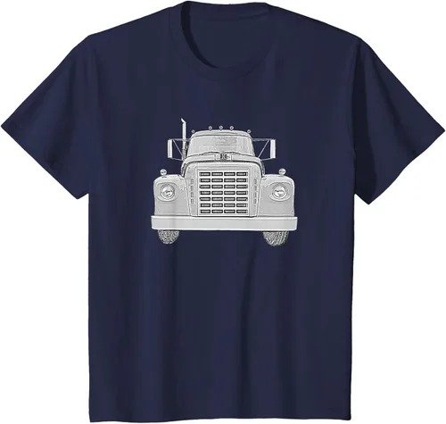 Vista 50 de Camiseta clásica de camión pesado International Harvester IH Loadstar, Negro, S