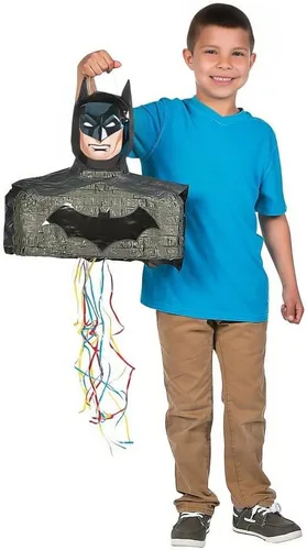 Vista 3 de Piñata de Batman, Piñata 3D, talla única , Multicolor
