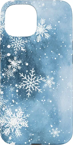 Vista 6 de Funda para iPhone 17 con diseño de copos de nieve con diseño de cristales helados