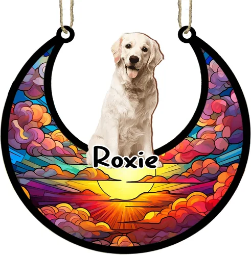 Vista 98 de LOVELYPOD Adorno de Navidad personalizado para perro pastor australiano, atrapasoles conmemorativo, adorno de Navidad de pastor australiano