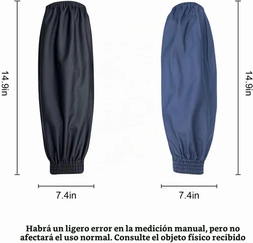 Vista 2 de Fundas impermeables para brazos, 2 pares de fundas de poliuretano para limpiar peces, mangas de brazo para lavar platos, manga impermeable