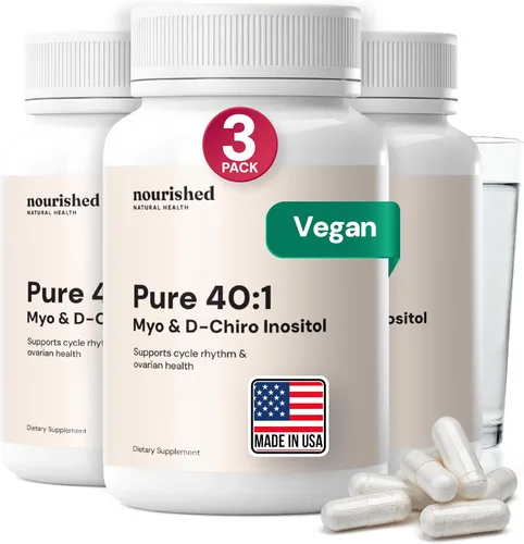 Vista 9 de Suplemento nutritivo de mio-inositol y D-Chiro Inositol 40:1 para mujeres con fertilidad, salud de la piel o síntomas del ciclo menstrual
