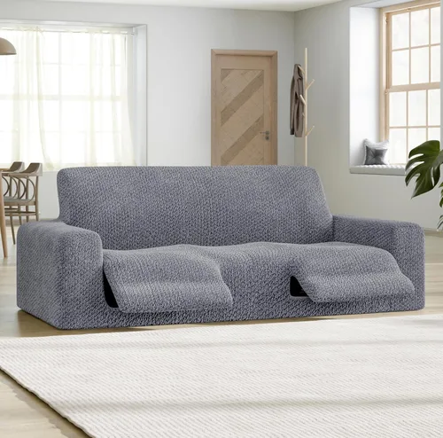 Vista 2 de PAULATO BY GA.I.CO. Funda reclinable – Funda de ajuste suave – Protector elástico de muebles reclinables de 1 pieza – Tela de terciopelo lavable a