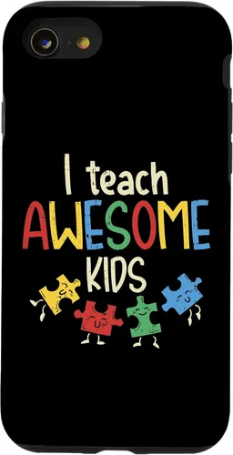 Vista 18 de iPhone 16 I Teach Awesome Kids Autismo Educación Especial Estuche para Maestro