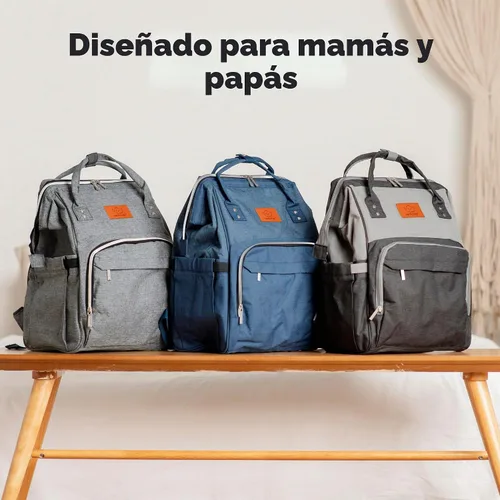 Vista 8 de KeaBabies - Mochila pañalera grande impermeable para viajes