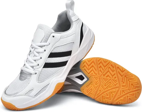 Vista 3 de Zapatos ligeros de pickleball para hombres y mujeres, zapatos de tenis de corte con arco para todas las canchas, entrenamiento de cancha