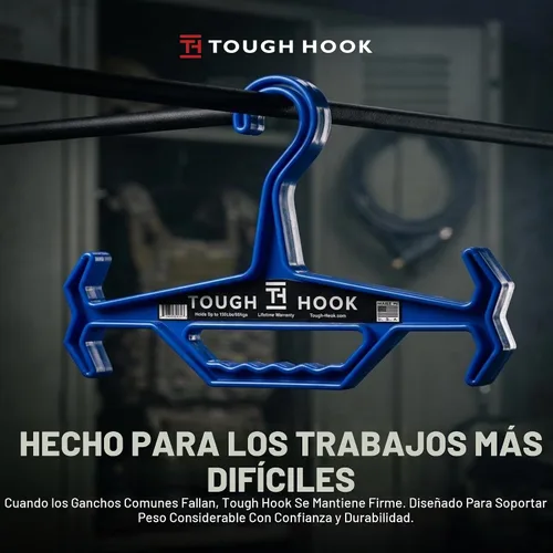 Vista 2 de Tough Hook – Gancho resistente capacidad de carga de 150 libras / 68 Kg. Negro Estándar
