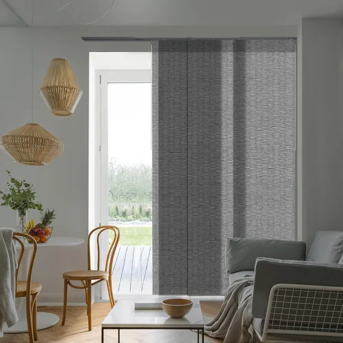 Vista 12 de Persianas Verticales Deslizantes Ajustables para Ventanas 45.8"- 86" An x 96" Al, Persianas de Rieles con Paneles Extensibles para Puertas