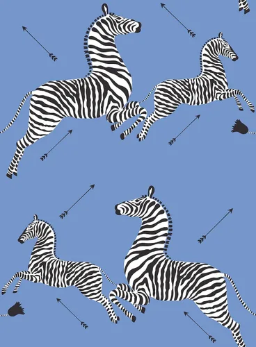 Vista 8 de Scalamandre Lilac Zebra Safari - Papel tapiz autoadhesivo