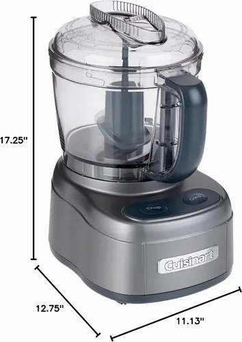 Vista 3 de Cuisinart - Picadora y molinillo Elemental ECH-4GM, color gris (Gunmetal)