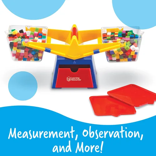 Vista 6 de Learning Resources Primary Science - Lupas jumbo con soporte (6 piezas) y balanza de balanza de balde de balde