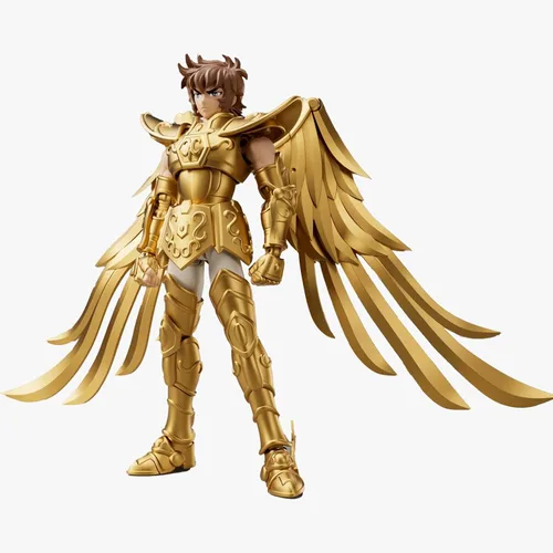 Vista 3 de Blokees Saint Seiya Champion DC Sagitario Aiolos - Kit de modelo de figuras coleccionables 15cm Figure, 30cm Wingspan, 50-Point Articulation