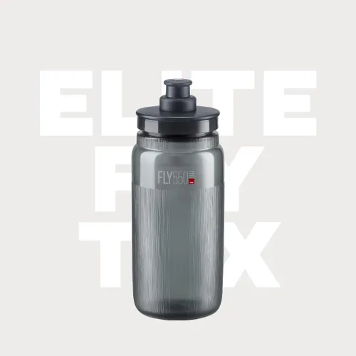 Vista 4 de Elite Fly Tex - Botella de agua de ciclismo de 18.6 fl oz, amaranto, ultraligera, sin BPA, botella deportiva fácil de apretar para carretera, MTB
