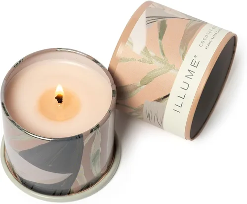 Vista 7 de Illume, Vela Leche de Coco Mango Demi Vanity Tin 3 onzas