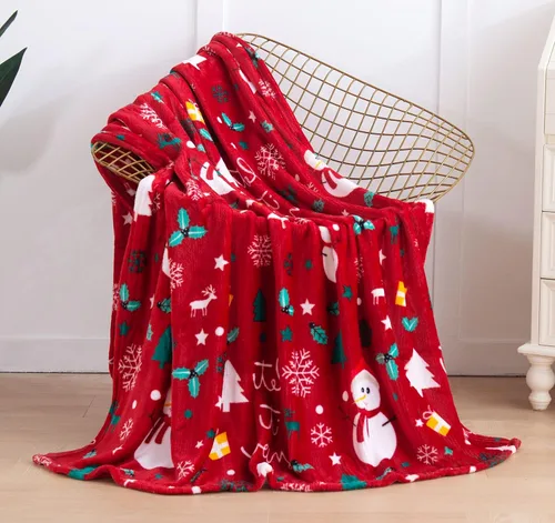 Vista 20 de Elegant Comfort - Manta de vellón muy suave y aterciopelada, con estampado navideño, a cuadros escoceses, de 50 x 60 pulgadas (búfalo negro)