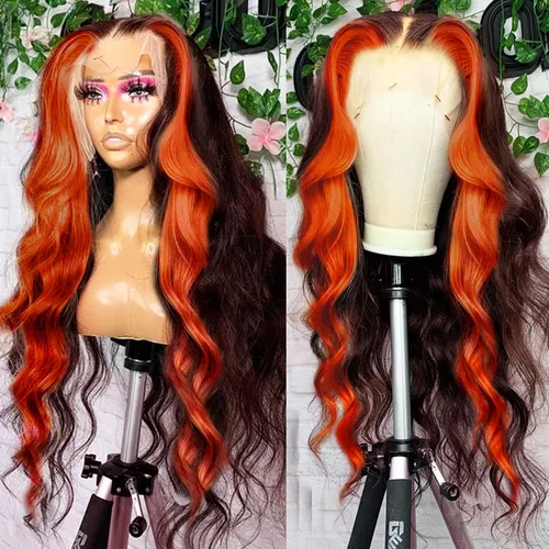 Vista 12 de Pelucas de encaje frontal de onda corporal 360 de virgen brasileño de 22 pulgadas - Prearrancadas con cabello de bebé, encaje frontal completo