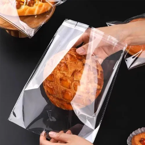 Vista 5 de Bolsas de celofán para galletas con sello de 4½ x 6½ pulgadas, transparentes, autoadhesivas, resellables, para dulces, galletas, tarjetas