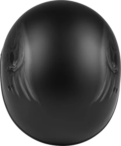 Vista 4 de GMAX HH-65 Naked DOT aprobado medio casco para motocicleta, ciclomotor, scooter y más