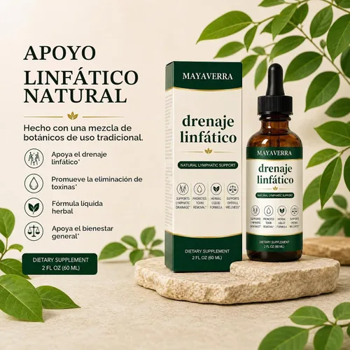 Vista 2 de Mayaverra Drenaje Linfático Gotas, mezclas de hierbas para el bienestar 1 pieza