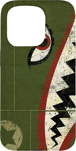 Vista 14 de WWII P-40 Fighter Plane Shark Mouth Warbird Nose Art Case for iPhone 17