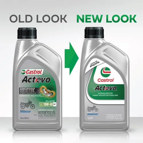 Vista 4 de Castrol Actevo Xtra 10W-40 aceite para motocicleta de cuatro tiempos