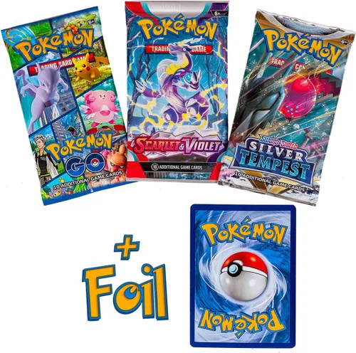 Vista 4 de Tarjetas Pokémon - 3 paquetes de refuerzo (paquetes aleatorios)