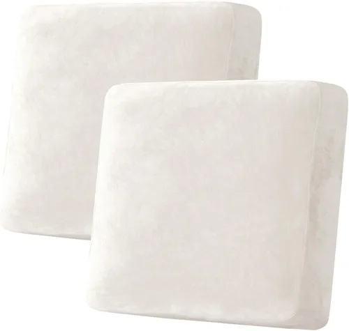 Vista 110 de H.VERSAILTEX Funda de cojín elástica de terciopelo para sofá, funda de cojín de felpa para cojines de silla, protector de muebles, cojín de asiento