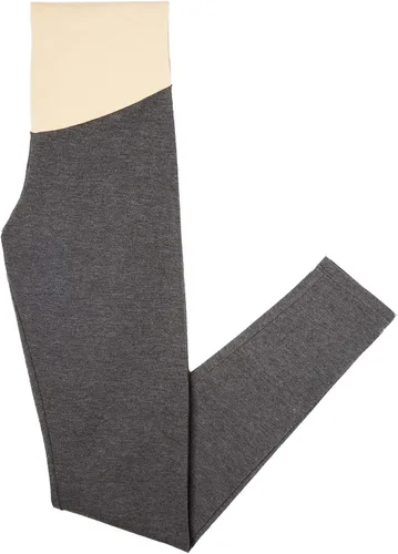 Vista 2 de Motherhood Maternity - Leggings elásticos esenciales para mujer, ajuste secreto sobre el vientre, longitud completa y cortos XS-3X, paquetes de 1 y 2