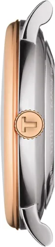 Vista 2 de Tissot Mens Carson Auto Acero inoxidable reloj de vestir oro rosa 5N, gris T1224072203300