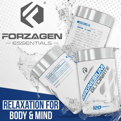 Vista 7 de Forzagen Suplemento de glicinato de magnesio, 500 mg, 120 cápsulas, apoyo mineral esencial para la función nerviosa, la salud muscular